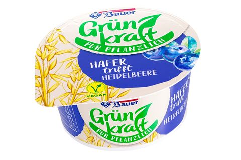 Bauer verkauft unter der neuen Submarke „Grünkraft“ veganen Käse und Joghurt