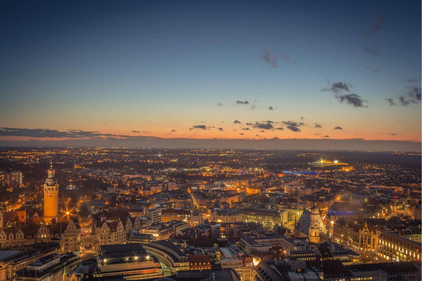 leipzig blue hour PUBLICATIONxINxGERxSUIxAUTxONLY Copyright: xsimontkx Panthermedia14343113