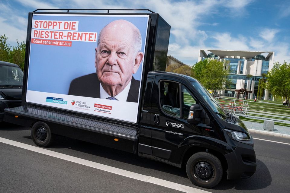 Protest gegen die Riester-Rente