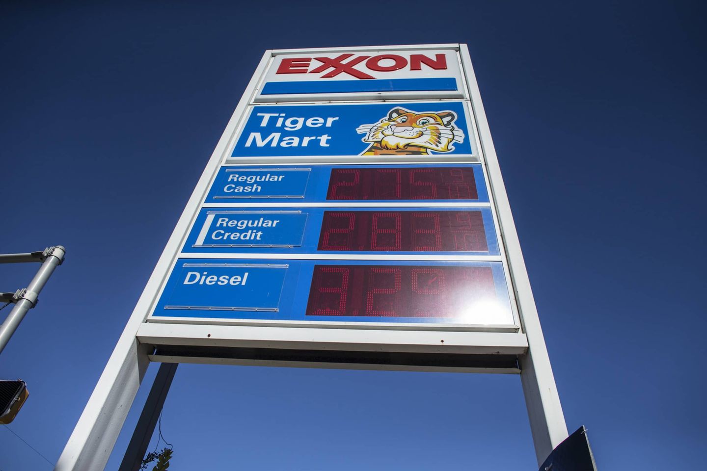 Exxon-Tankstelle in den USA