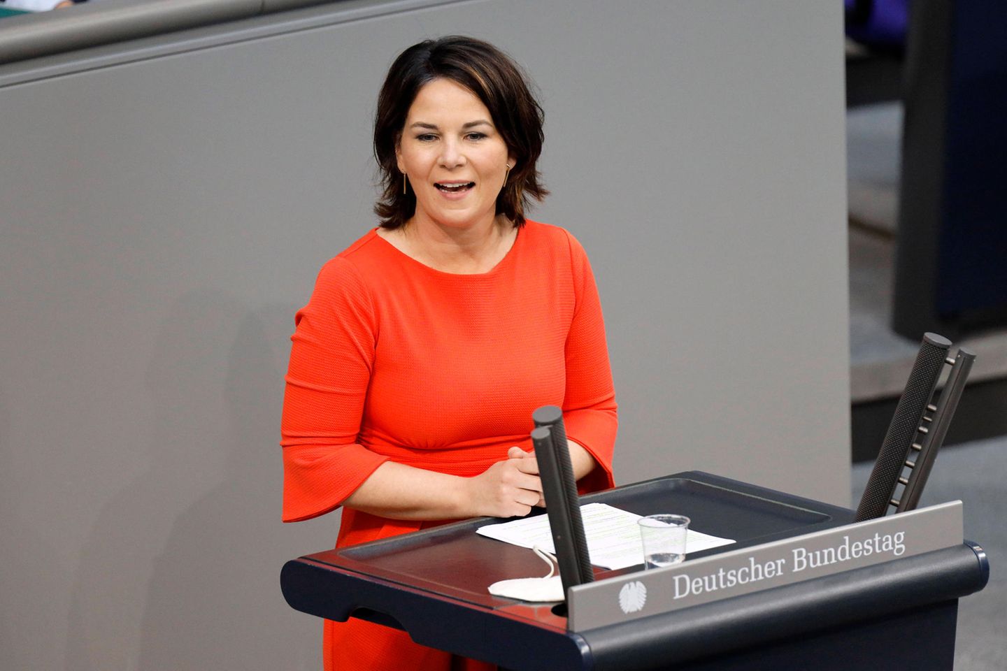 Annalena Baerbock bei einer Rede im Bundestag
