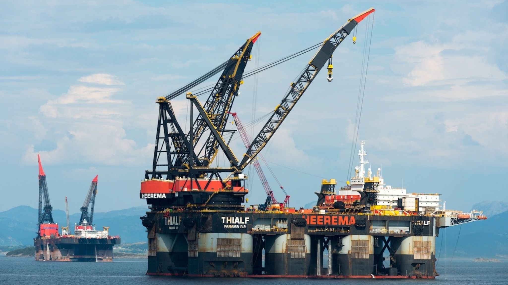 Bohrinseln vor der norwegischen Küste