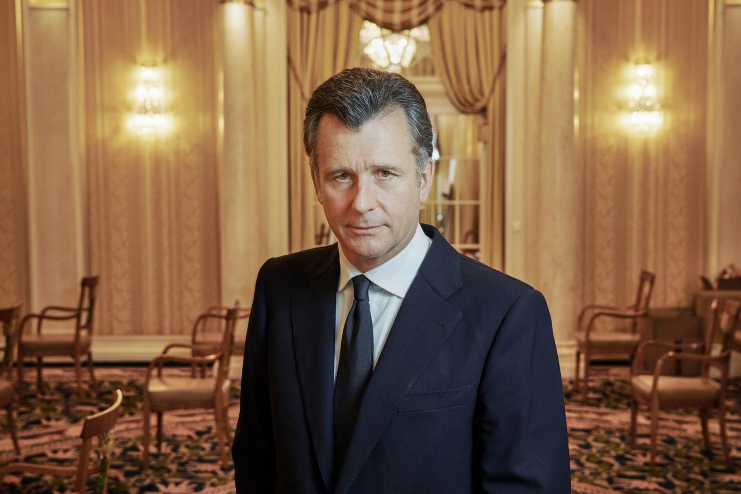 Philipp Hildebrand im Savoy Hotel Baur en Ville in Zürich, wenige Meter von Blackrocks Niederlassung entfernt