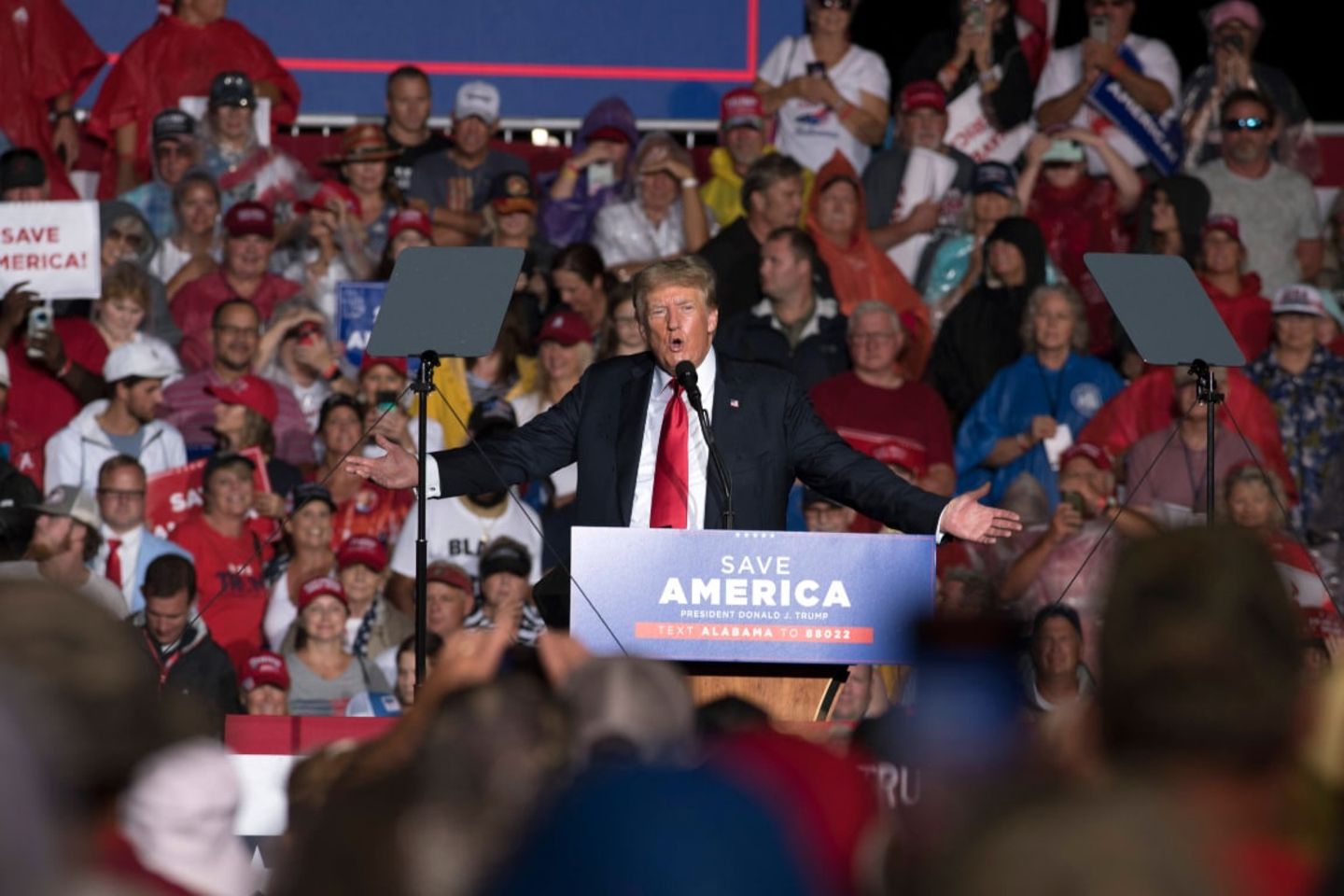 Trump bei einer Veranstaltung in Alabama am 21. August 2021