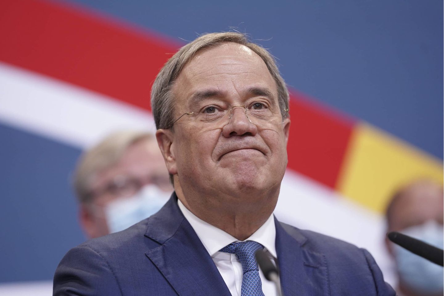 Armin Laschet auf der Wahlparty der CDU im Konrad-Adenauer-Haus