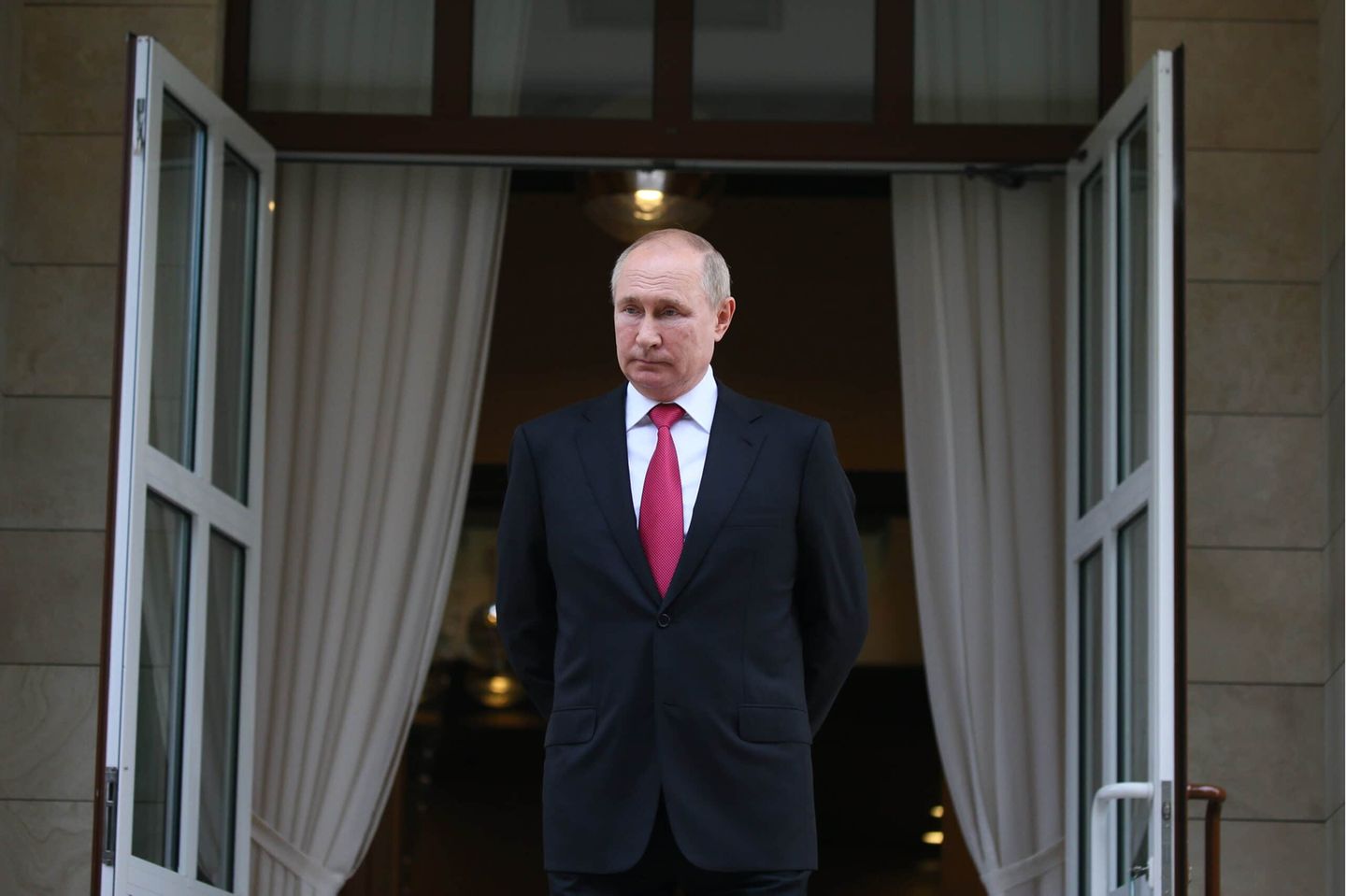 SOCHI, RUSSIA - SEPTEMBER 29, 2021: Russia s President Vladimir Putin sees off Turkey s President Recep Tayyip Erdogan after their meeting at Bocharov Ruchei residence. Vladimir Smirnov/TASS PUBLICATIONxINxGERxAUTxONLY TS112718