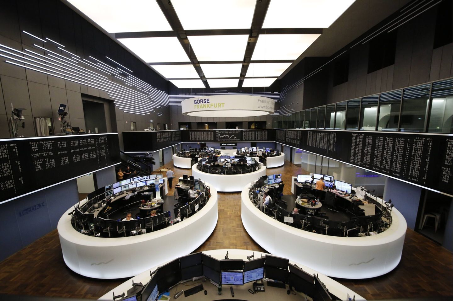 Handelssaal der Deutschen Börse in Frankfurt am Main