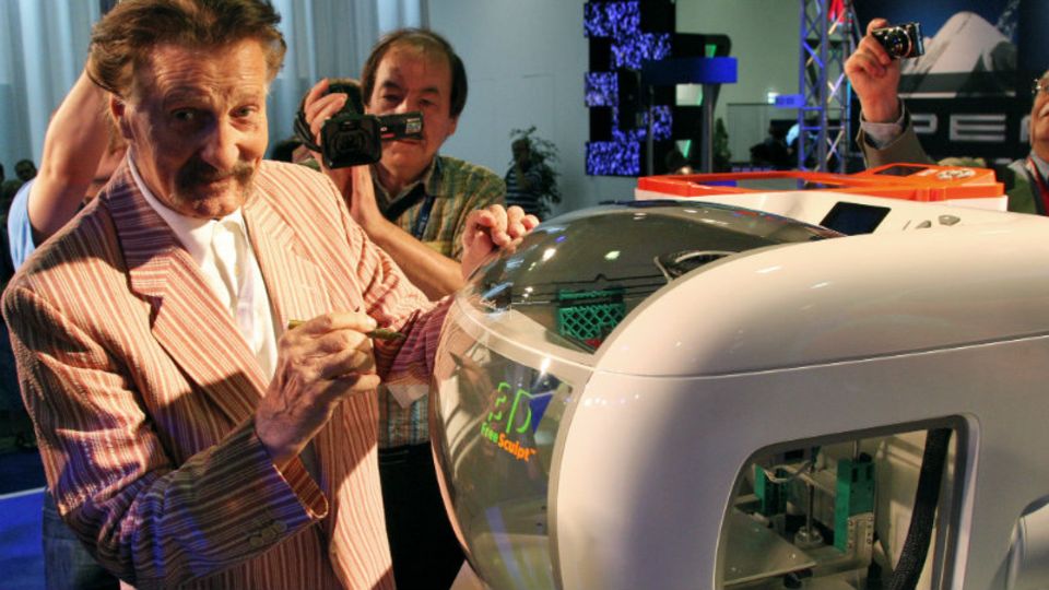 Schmuckstück: Stardesigner Luigi Colani gestaltete einen 3D-Drucker