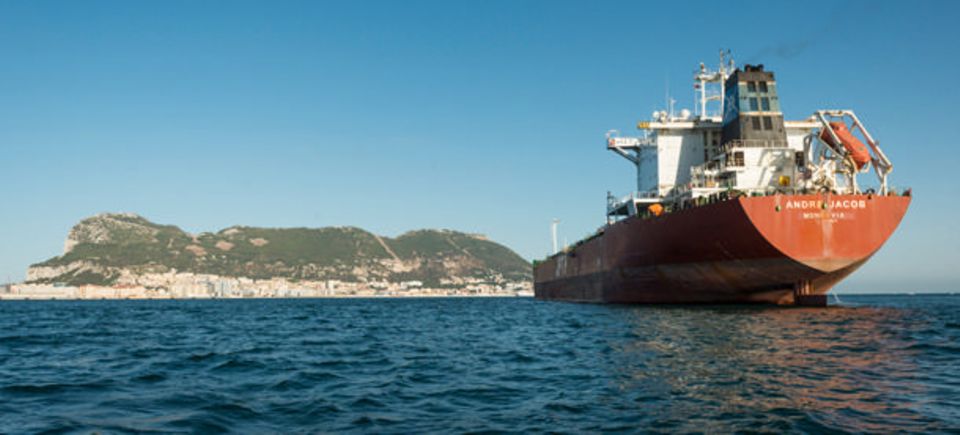 Die Andre Jacob, ehemals Margara, liegt seit Mitte Juli vor Gibraltar