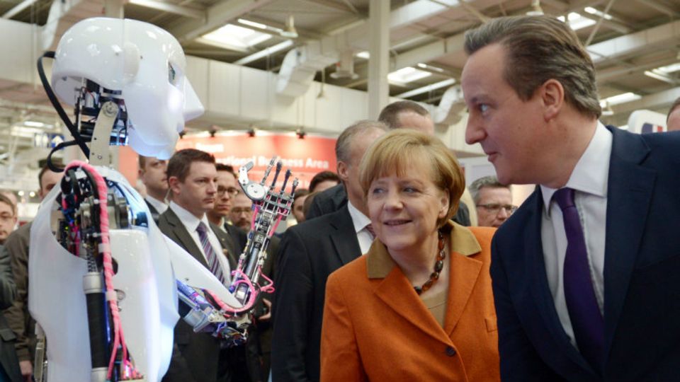 Kanzlerin Merkel und der britische Premier Cameron: Großbritannien ist Partnerland der Cebit