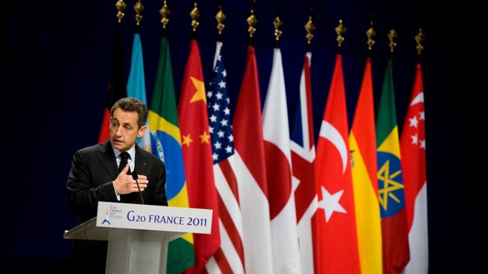 Frankreichs Präsident Sarkozy beim G20-Treffen in Cannes