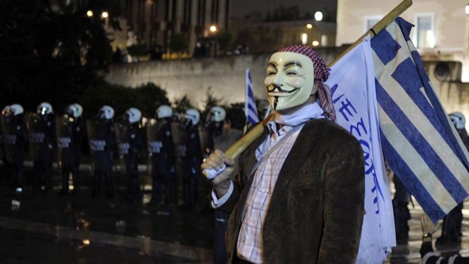 Auf dem Höhepunkt der Krise war ganz Griechenland in Aufruhr