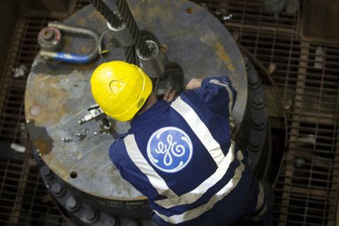 Das Öl- und Gasgeschäft boomt: Ein Arbeiter im schottischen Montrose