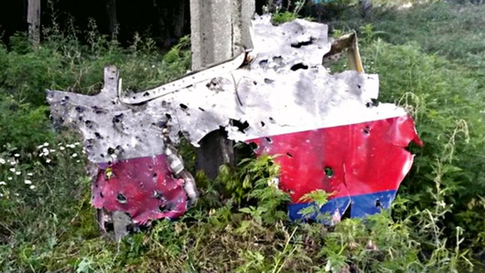 Figure Wrackteil der Malaysian-Airlines-Maschine: Wer hat das Flugzeug abgeschossen?