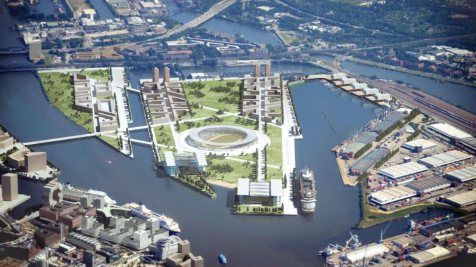 So soll das Olympiagelände in Hamburg aussehen
