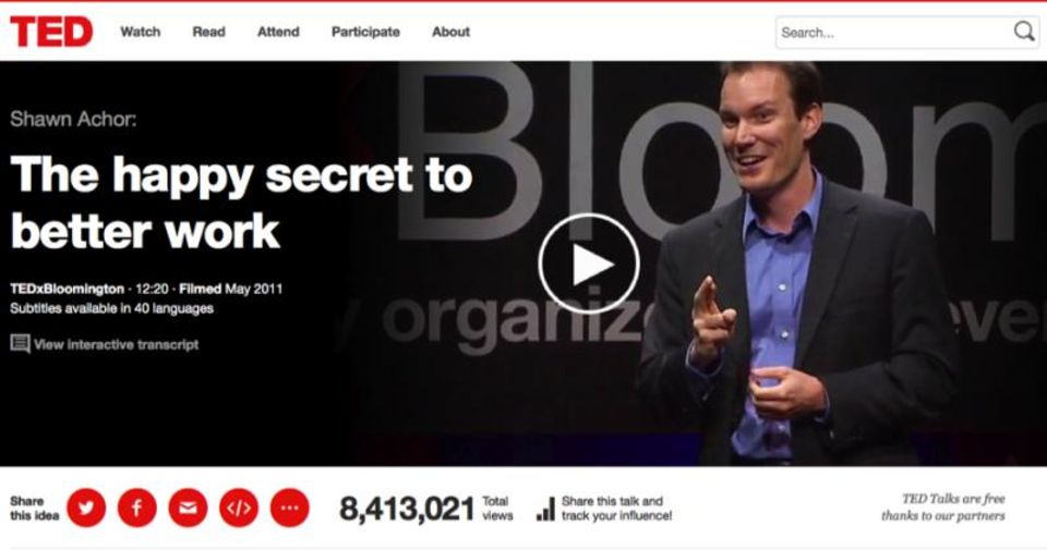TED Talk mit Shawn Achor