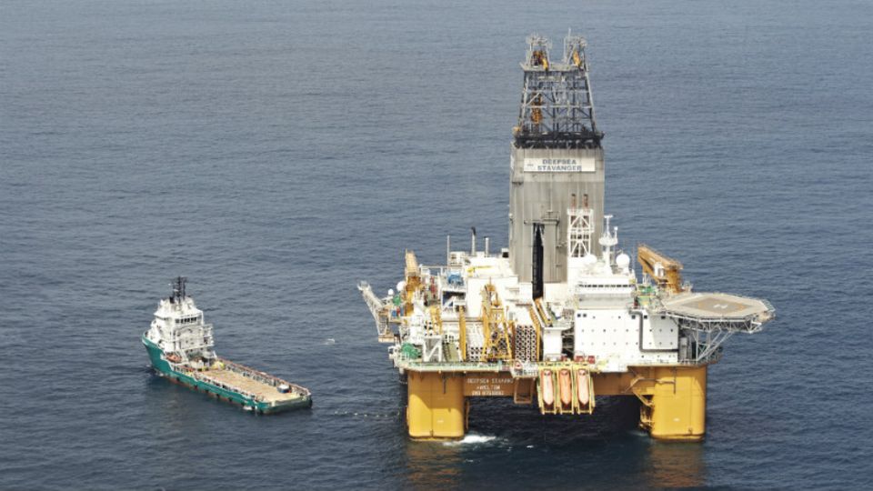 BP-Ölbohrplattform vor Angola
