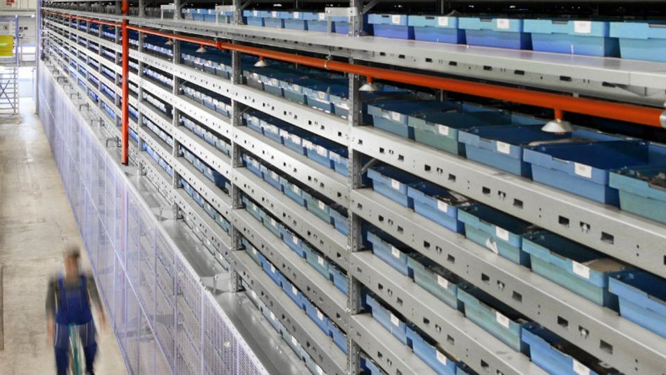 Hermes unterhält ein automatisches Retourenlager