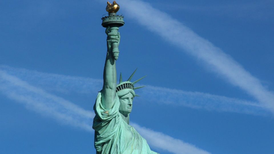 Die Freiheitsstatue in New York