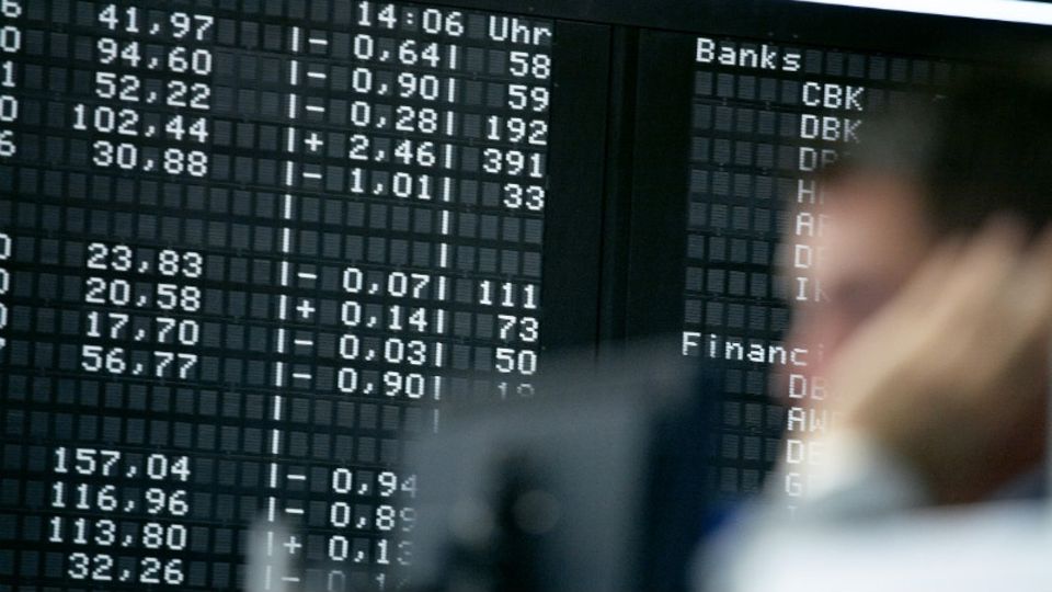 Händler an der Frankfurter Börse