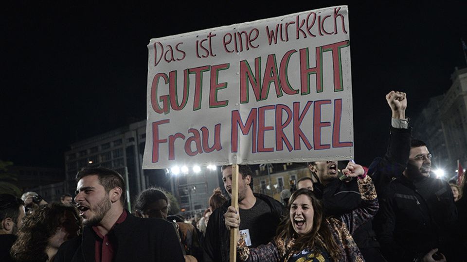Jubel nach dem Syriza-Sieg in Athen: Häme gegen Deutschland