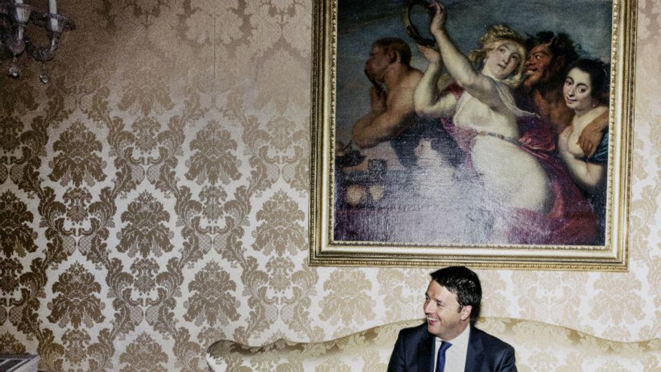 Matteo Renzi im Palazzo Chigi, dem Sitz des italienischen Ministerpräsidenten in Rom (Foto: Alex Majoli/Magnum Photos/Agentur Focus)