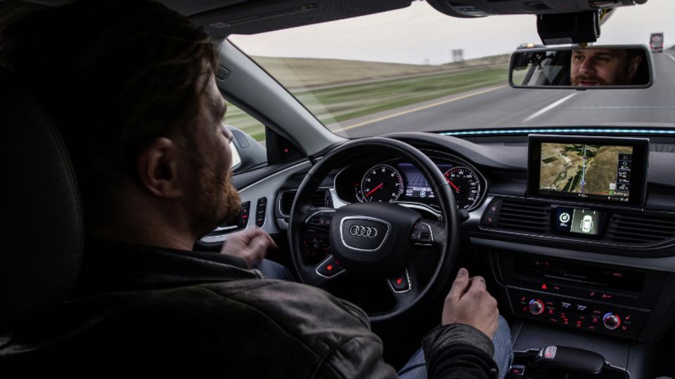 Audi wagte mit einem A7 im Januar einen Langstrecken-Test für das pilotierte Fahren: Der Wagen legte eine Strecke von 550 Kilometer zurück (Foto: Audi)