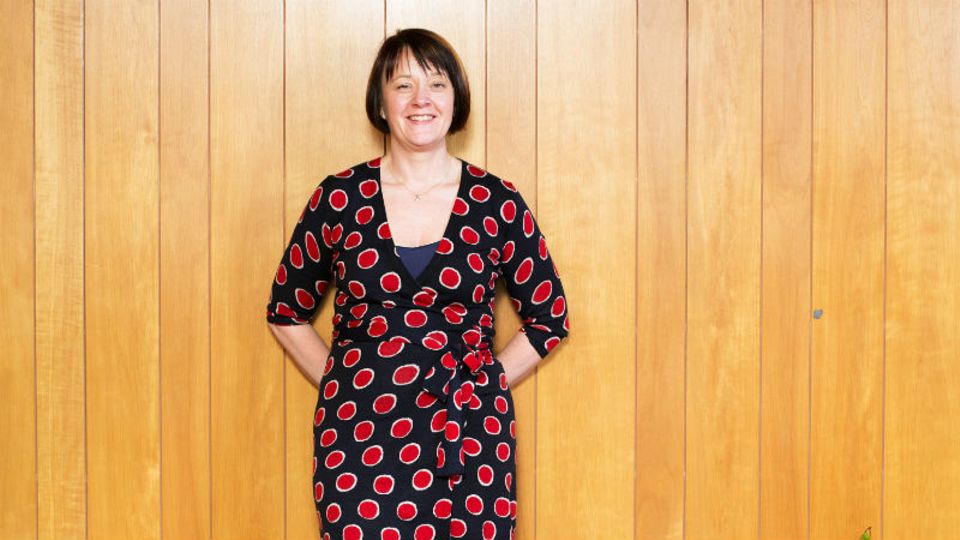Ebac-Geschäftsführerin Pamela Petty in der Firmenzentrale in Newton Aycliffe