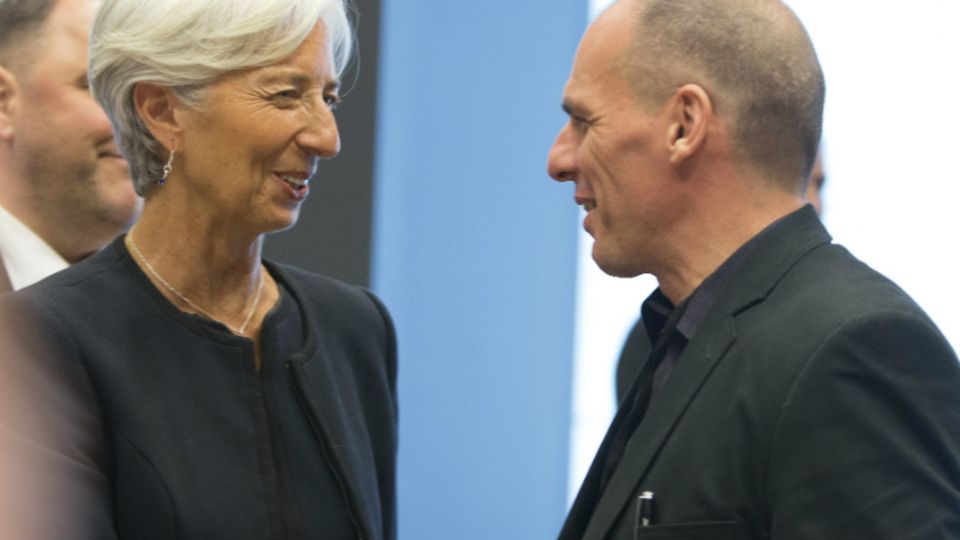Gequältes Lächeln: Christine Lagarde und Yanis Varoufakis - Foto: European Union