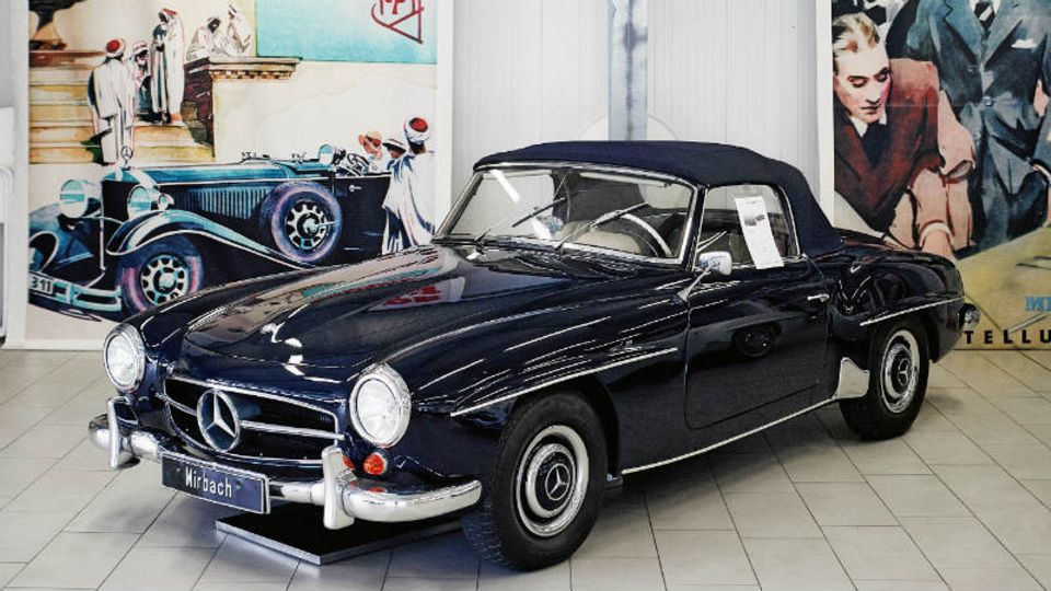Ein Mercedes 190 SL: Der Roadster (1953-1963) ist in fünf Jahren um mehr als 50 Prozent im Wert gestiegen - auf knapp 100.000 Euro - Foto: Conny Mirbach