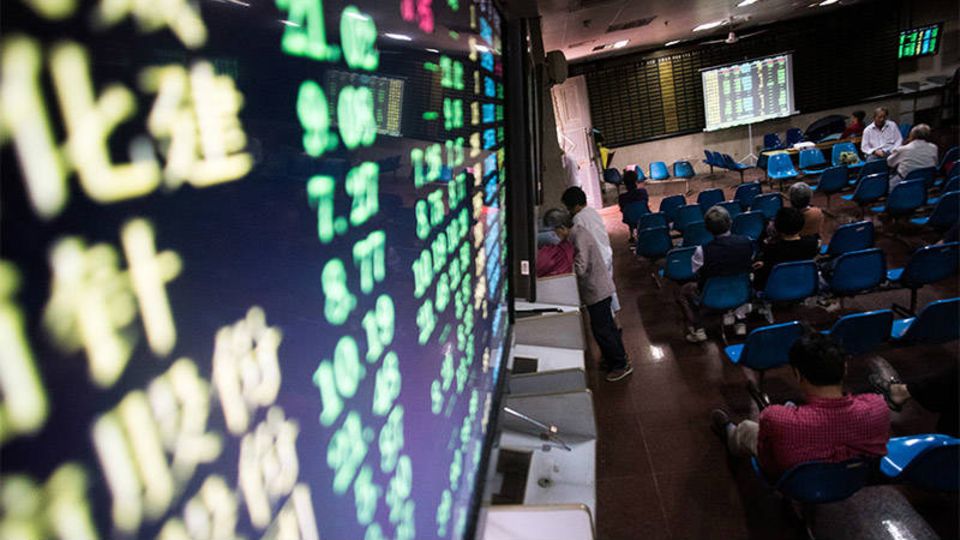 Die Börse in Shanghai