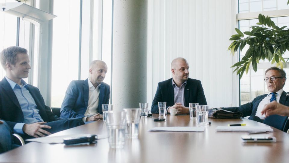 Figure Tobias Hinsch, Andreas Tittelbach, Markus Wahl und Konrad Messerer (v.l.n.r.)