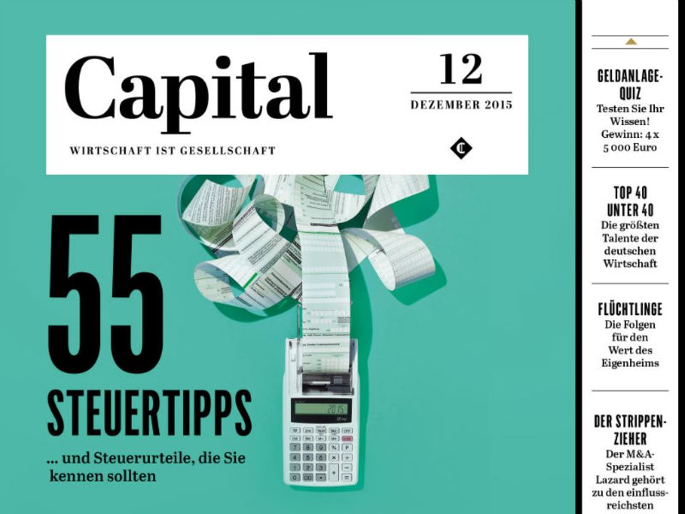 Das Cover der neuen Capital-Dezember-Ausgabe
