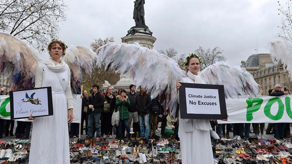 Auch die Pariser Klimakonferenz wird von Protesten begleitet
