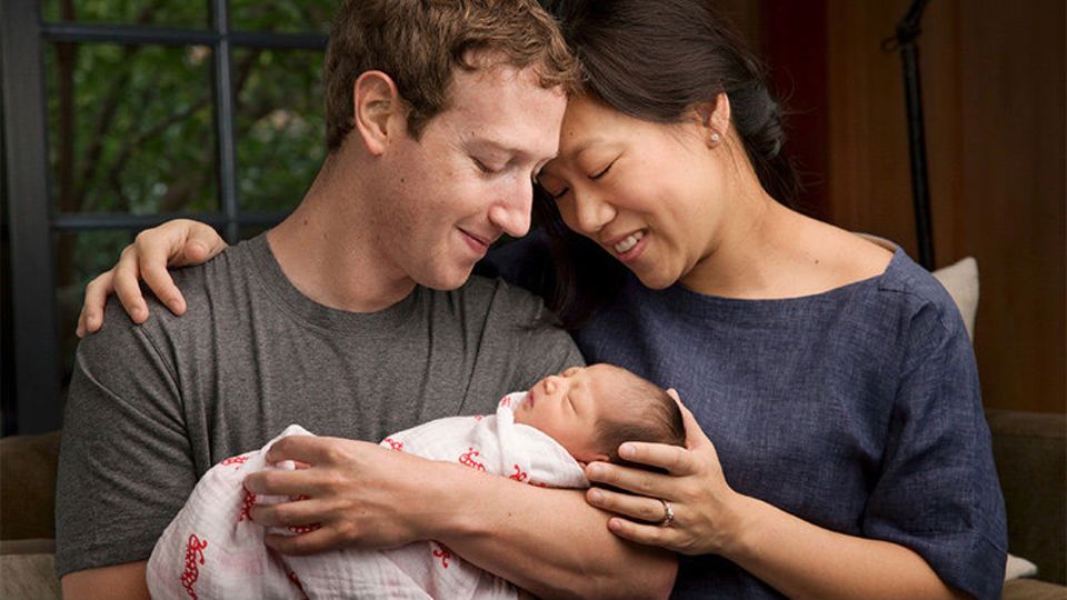 Max heißt die Tochter von Mark Zuckerberg und seiner Frau Chan: Sie kann noch nicht lesen, trotzdem haben die Eltern ihr schon einen Brief geschrieben - Foto: Getty Images