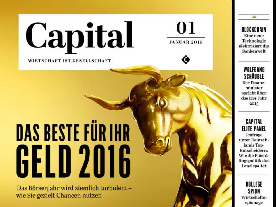 iPad-Cover der Capital-Januar-Ausgabe