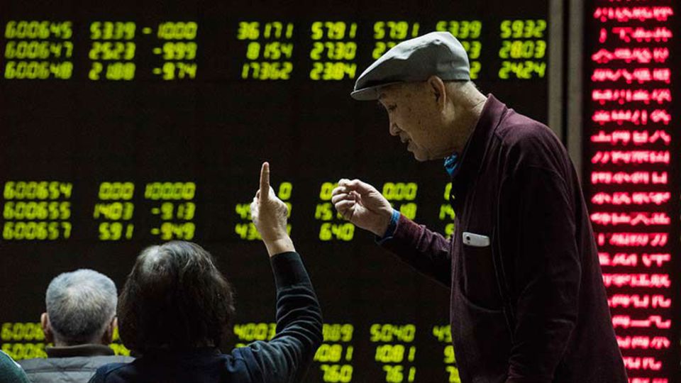 Die Börse in Shanghai
