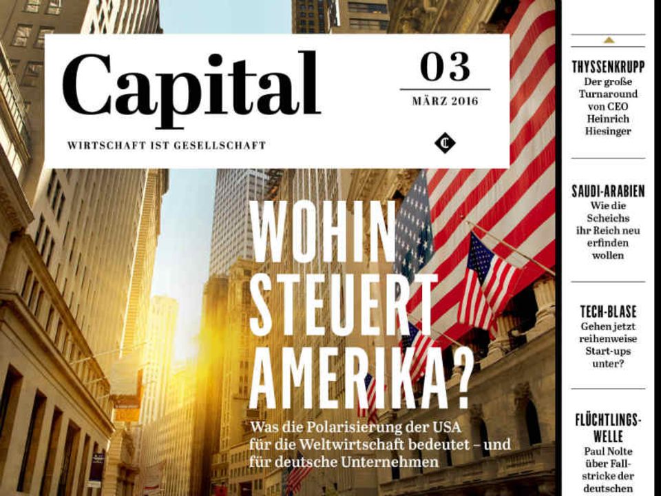 iPad-Cover der Capital-März-Ausgabe
