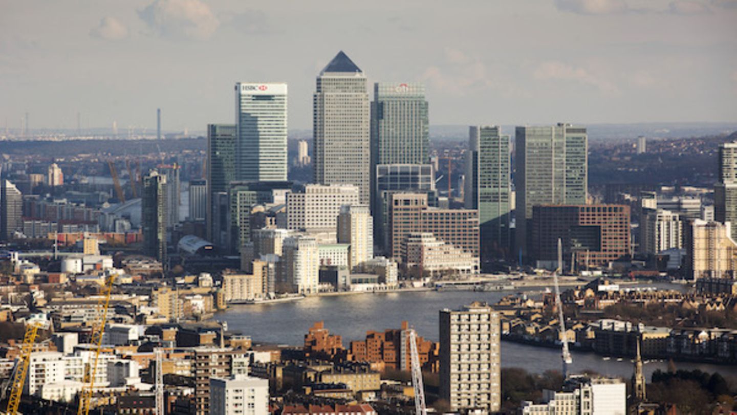 Das Hafenviertel Canary Wharf würde ohne den Aufstieg der britischen Finanzindustrie nicht existieren
