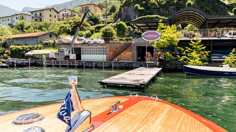 Am Comer See hat Erio Matteri seine kleine Werft