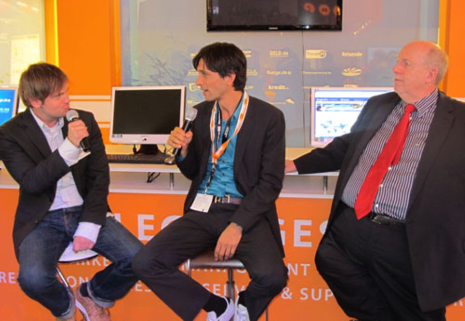 Thomas Wagner, Konstantin Korosides und Reiner Calmund im Jahr 2011