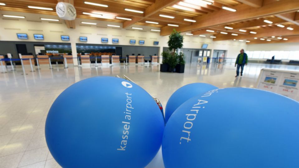 Gähnende Leere: Der Flughafen Kassel wurde erst 2013 eröffnet