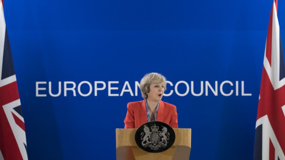 Die britische Premierministerin Theresa May will in den Austrittsverhandlungen eine harte Position einnehmen