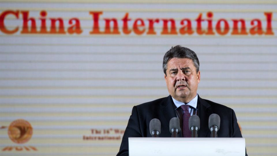 Deutliche Worte: Wirtschaftsminister Sigmar Gabriel fand bei der Wirtschaftskonferenz in Chengdu nicht nur nette Worte