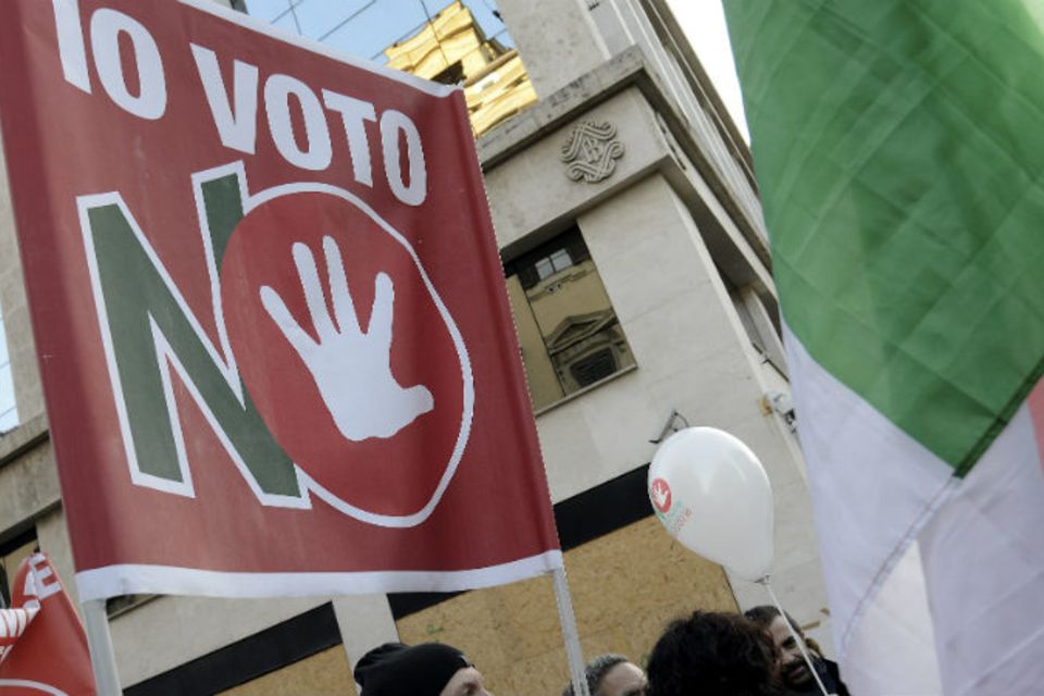 Demonstration für ein Nein zum Verfassungsreferendum
