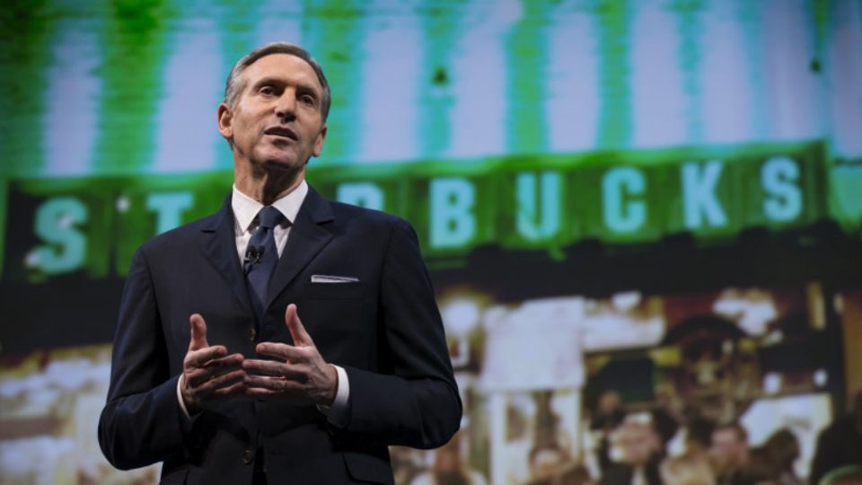 Starbucks-CEO Howard Schultz gibt 2017 seinen Posten, bleibt der Kaffeekette aber erhalten - Foto: Getty Images
