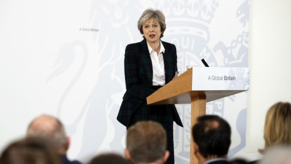 Premierministerin Theresa May stellte am Dienstag einen Zwölf-Punkte-Plan für den EU-Austritt an - Getty Images