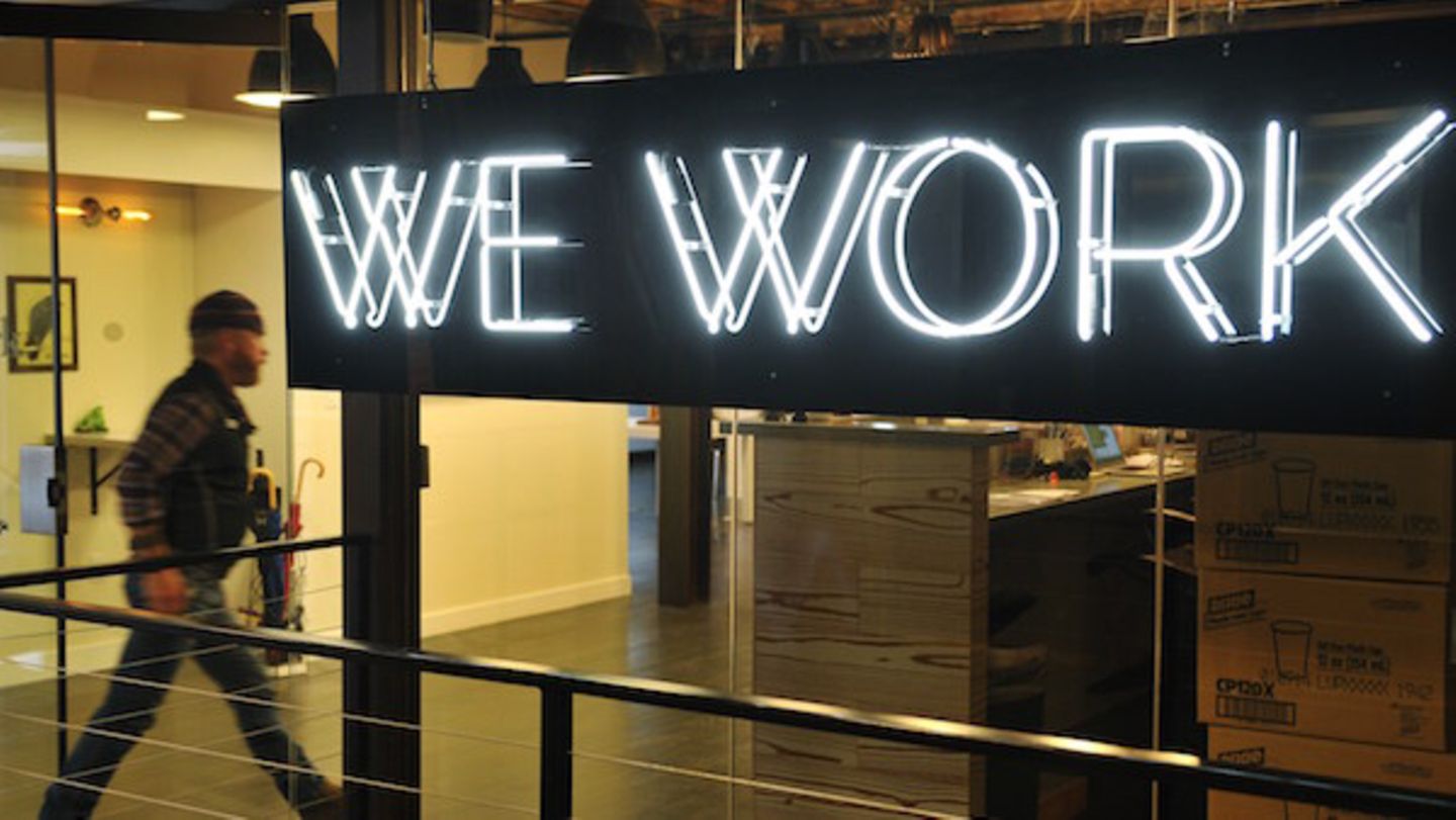 "WeWork", der Anbieter von Coworking-Spaces ist derzeit mit 16,9 Milliarden US-Dollar bewertet.