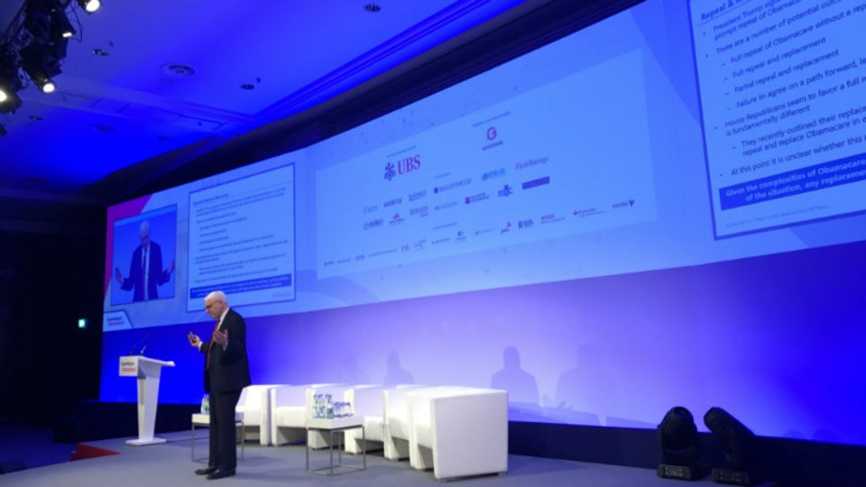 Rubenstein bei seinem Auftritt auf der SuperReturn in Berlin