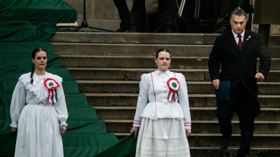 Ungarns Regierungschef Orban beim Nationalfeiertag im vergangenen Jahr
